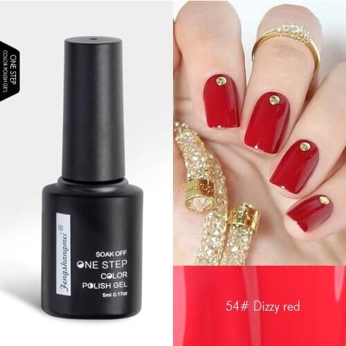 Fengshangmei Unhas de Gel Soak off 3 in 1 Gel Varnish UV Popular Colors DIY One Step Gel Nail Polish