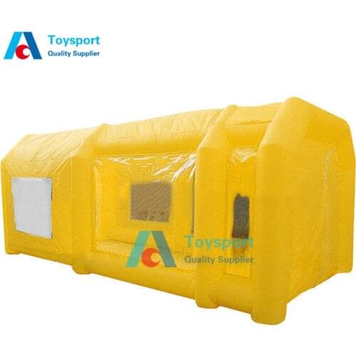 China Suppliers Car Paint Booth Spray 7m 8m 9m 10m Small Inflatable Spray Booth Car Paint Booth For Sale