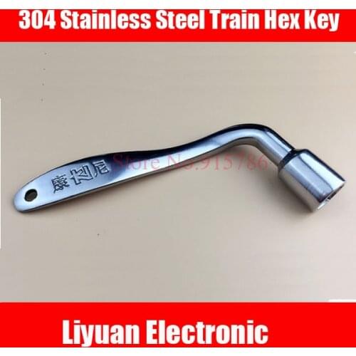 1pcs 304 Stainless Steel Train Hex Key / Railway Train Door Key Compatible Triangle Key