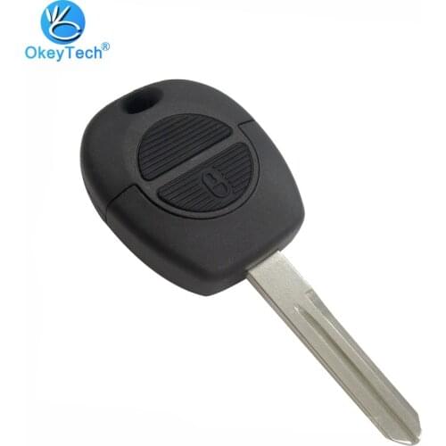 OkeyTech for Nissan Key Shell 2 Button Car Key Shell Replacement Cover Uncut A33 Blade for Nissan Micra Almera Primera X-Trail