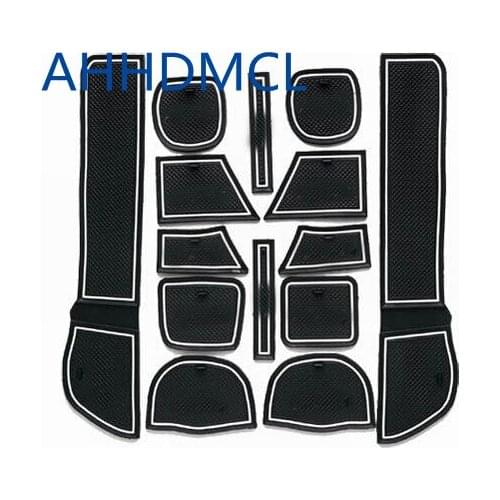 Car Door Groove Mat Gate Slot Cup Armrest Storage Pad Mat For Fit 2009 2010 2011