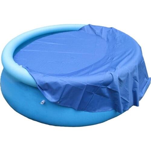Family Garden Pool Cover Round 210D Silver Coated Waterproof Material Heat Insulation Film Tarpaulin Dustproof Anti-UV Blanket