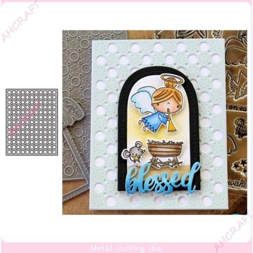 Mini Circle Background Frames Metal Cutting Dies for DIY Scrapbooking Photo Album Decorative Embossing PaperCard Crafts Die2021