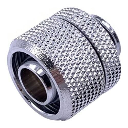 K1KF G1/4" Soft Tube Compression Fitting for Computer Water Cooling System Quick Tighten Through Joint Straight Joint 10x13mm