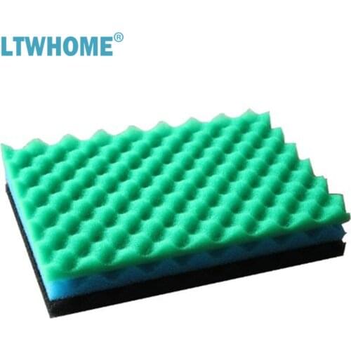 LTWHOME FISH POND FOAM FILTER SPONGE SET 17" X 11" MEDIA
