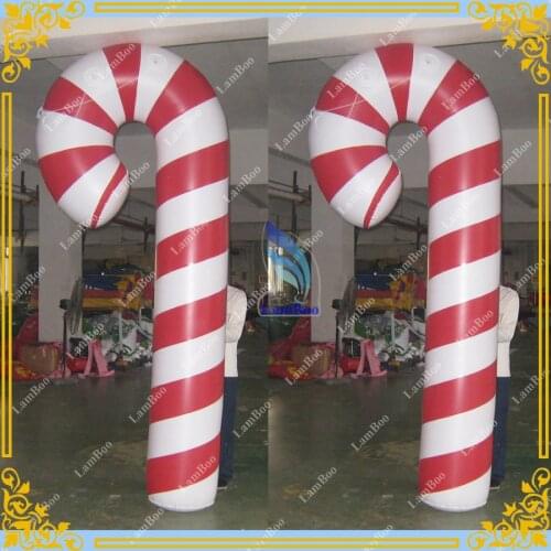 Inflatable Candy Cane for Christmas, Inflatable PVC Candy Cane for Advertising, Inflatable air sealed candy cane for festival