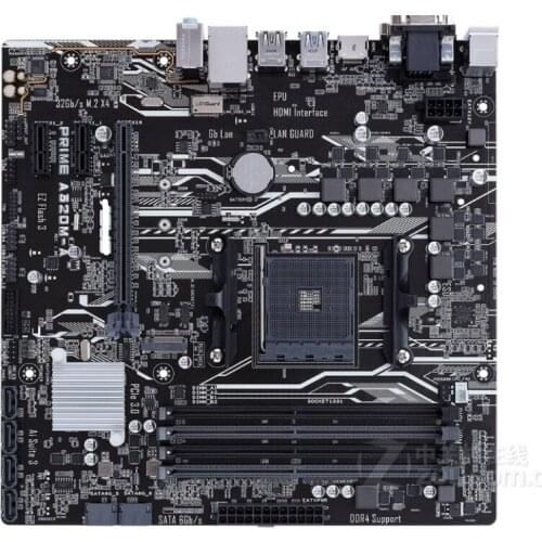 New ASUS PRIME A320M-A motherboard Socket AM4 DDR4 USB2.0 USB3.1 SATA3 HDMI DVI VGA 64GB desktop motherboard Free shipping
