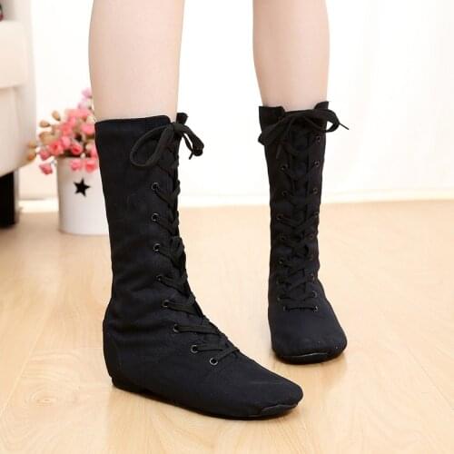 2021 New Style Jazz Shoes Long Top Boot Size 28-45 Mens Athletic Women Dance Boots