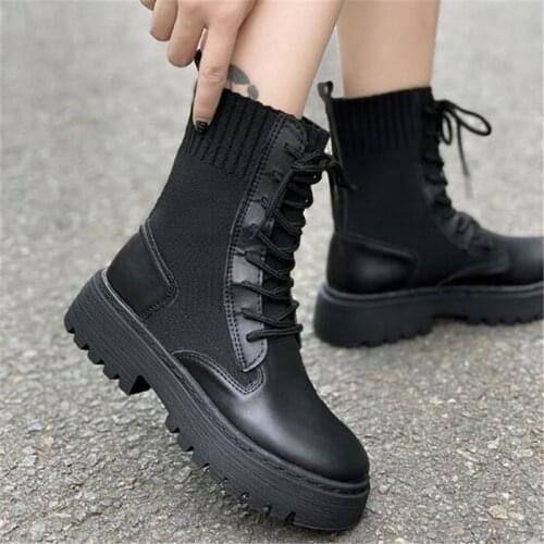 New autumn and winter ladies lace short boots fashion thick snow boots casual walking non-slip boots boots children
