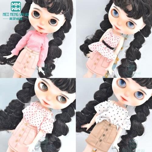 1pcs Blyth Doll Clothes fashion belt small shirt, mini skirt, snow shirt for 28-30cm Blyth Azone doll accessories