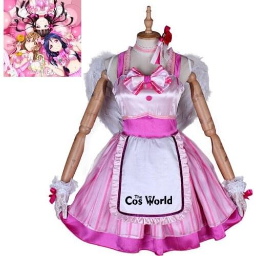LoveLive!Sunshine!! Aqours AZALEA GALAXY HidE and SeeK Kurosawa Dia Apron Dress Outfit Anime Cosplay Costumes