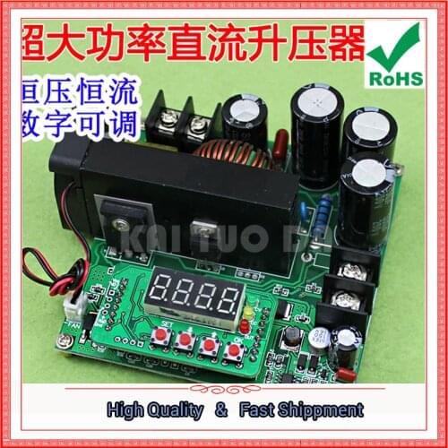 900W NC DC Regulated Constant Current Adjustable Boost Module Voltage Ammeter 120V 15A Charger step up Booster converter 0.32KG