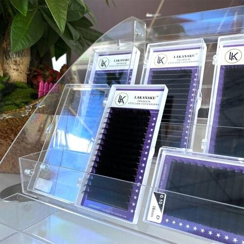 LAKANAKU Matte Volume Eyelashes Extensions Mega Lashes Tray Classic Premium Individual Eyelash Extension for Eye Beauty Make up