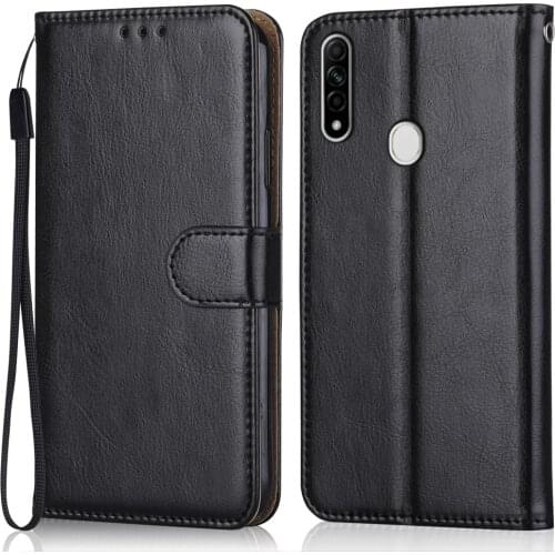 Folio Luxury Leather Case for On OPPO A8 Wallet Stand Flip Case Phone Bag with Strap