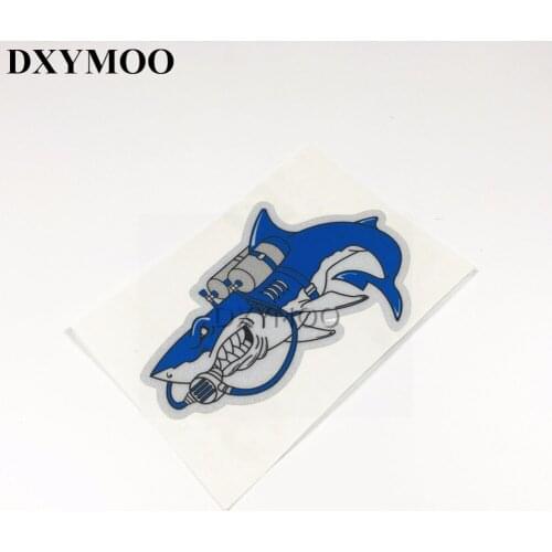 Scube Dive Sports Diving Cool Shark Car Sticker and Decals Vinyl for Car Window Tail Oil Tank Motorcycle Laptop 3M