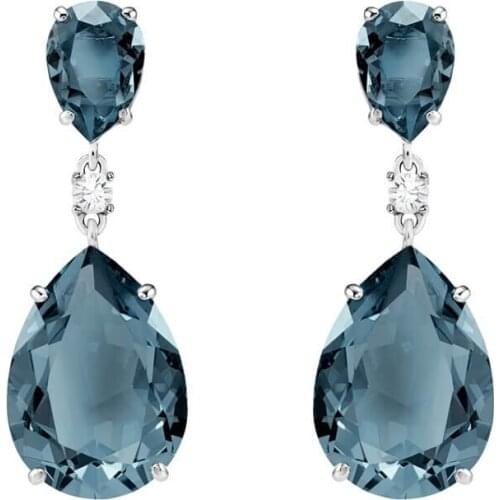 Unique standard Female Natural Sapphire Earrings brides engagement anniversary Earrings gift