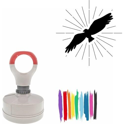 Bbloop Starburst Forest Animal Series - Eagle Pre-Inked Rubber Stamp