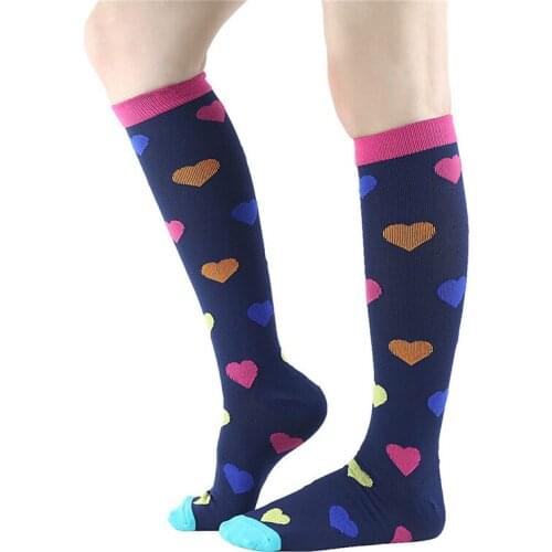 Outdoor Fitness Run High Tube Joker Patterned Exercise Socks Pressure Socks Exercise Sportswear Accessories