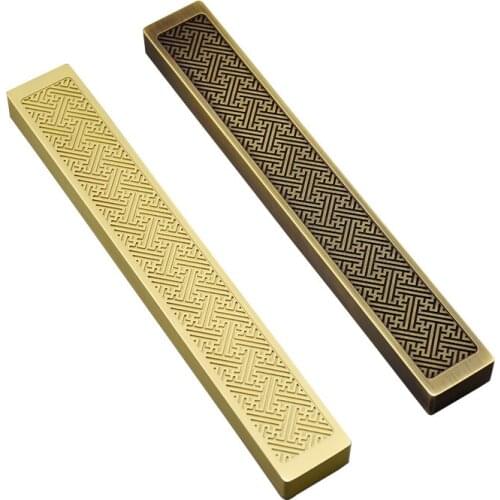 Creative Brass Paperweights Adult Metal Chinese Brush Pen Rest Paper Pressing Prop Chinese Calligraphy Ink Painting Paperweights