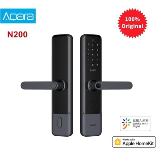 Aqara N200 Smart Door Lock Fingerprint Lock Bluetooth Password NFC Unlock Smart Lock Work With Mijia HomeKit Smart Home Locks