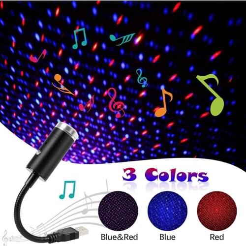Usb Starlight 3 Colors 9 Lighting Effects Automatic Roof Romantic Starlight 11 X 0.5 Inch Aluminum Alloy Usb Plug