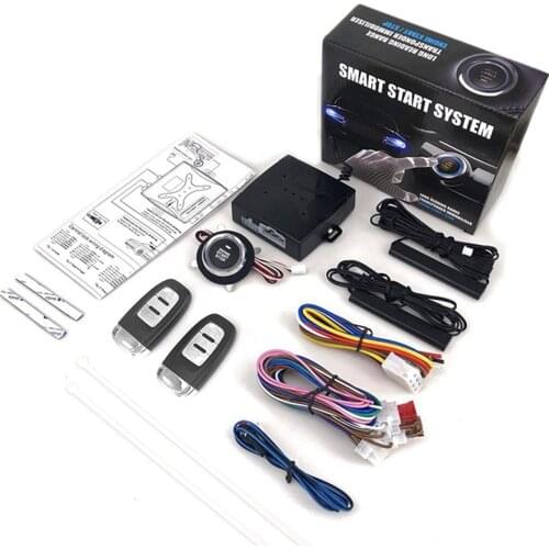 12V Car SUV Keyless Entry System Engine Start Alarm System Push One-button Start System Remote Starter Stop PKE CHADWICK X1 KEY