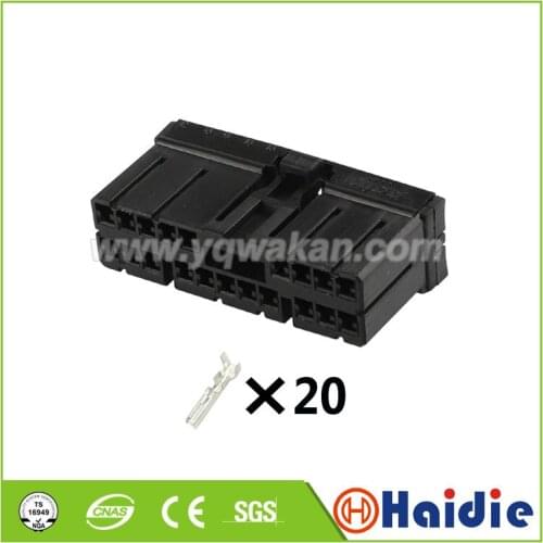 2sets 20pin auto electric unseled plug wire harness plastic wiring plug connector