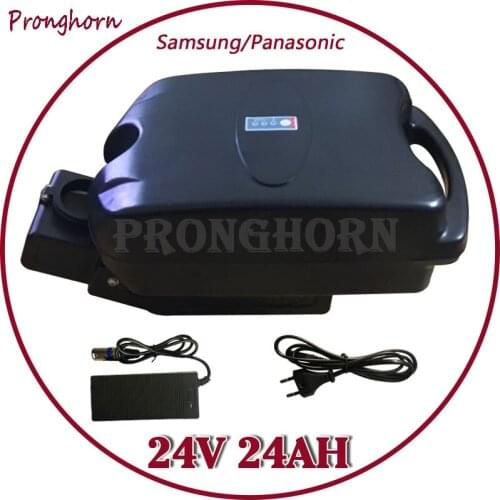 24V 24AH Electric Bike Lithium Battery 500W 24V 24AH E-Bike li-ion battery use Panasonic/Samsung cell with 30A BMS +2A Charger