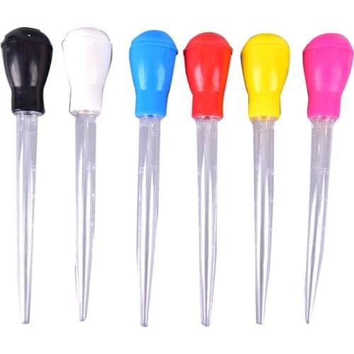 30ml BBQ Tools Rubber Head Plastic Pipette Pump Pipe Gadgets Poultry BBQ Syringe Pastry Tube Barbecue Oil Dropper Cooking Tool