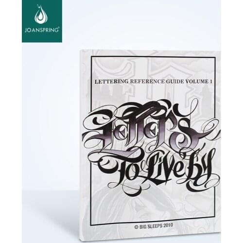 44 Pages Letters Tattoo Book Art Letter Design Pattern Template A4 Tattoo Flash Book Exquisite Tattoo Manuscript
