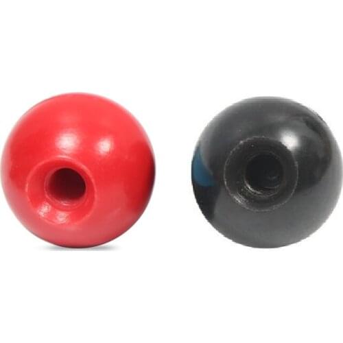 5PCS/LOT BLACK RED Bakelite Ball Lever Knob M4-M12 Without Insert Lathe Ball Knob Ball Shaped Head Clamping Nuts