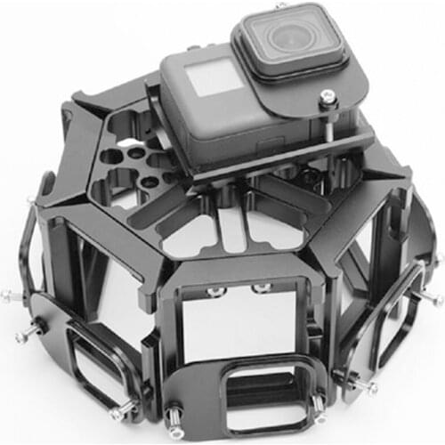 Aluminium panoramic bracket 8 positions F7+1 720 degree VR video shooting system For GoPro hero5 6 7 action Camera Accessories