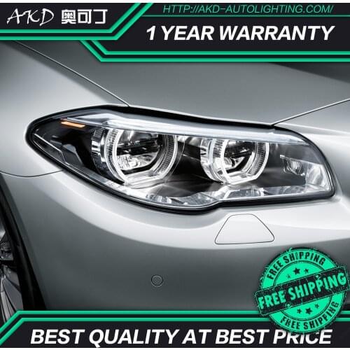 Car Styling Head Lamp for BMW F10 F18 Headlights 2010-2016 520i 525i 530i F18 LED Headlight DRL Hid Bi Xenon Auto Accessories