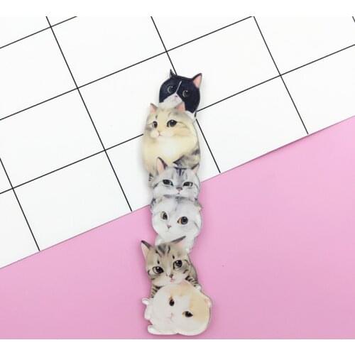 Cartoon Giraffe Rabbit Cat Dog Brooch Pins Acrylic Animal Badges Women Men Japan Harajuku Brooches Jewelry Backpack Accessories
