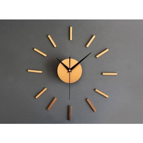 High-grade metal texture DIY wall clock fashion creative combination watch self-adhesive clock Tuhaojin diy bell