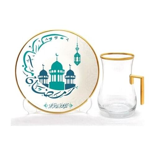 Drop Handles Tea Set 12 pieces Masjıd