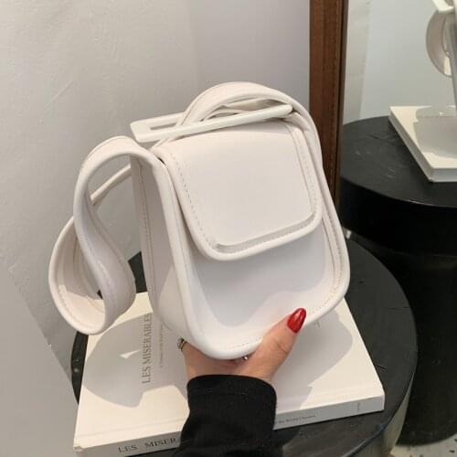 Ladies SimpleCasual Artificial Soft Leather Handbag2021Summer New Style Female Bag Korean Fashion Trendy One-shoulder Armpit Bag