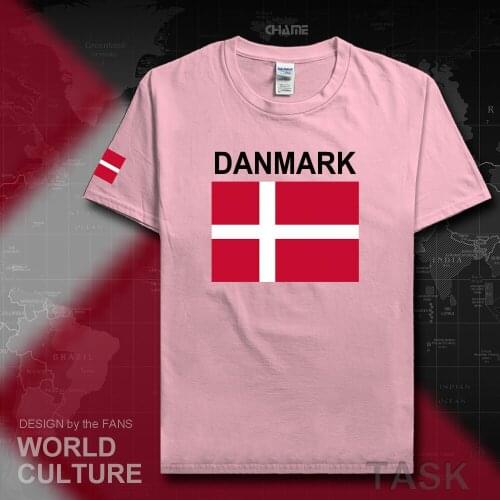 Denmark Danish men t shirts 2017 jerseys nation tshirt 100% cotton t-shirt sporting meeting clothing tees country Danmark DK DNK