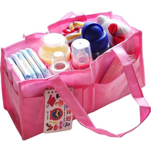 Baby Bag Nappy Maternity Bag Handbag Portable Non-woven Fabric Liner Simple Mommy Bag Bottle Storage Multifunctional Bags