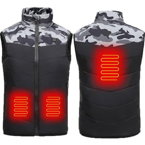 Kids Heated Vest Polyester Outdoor Hiking USB Powered Soft Washable Temperature Adjustable Daily Boy Girl Winter Warm Waistcoat