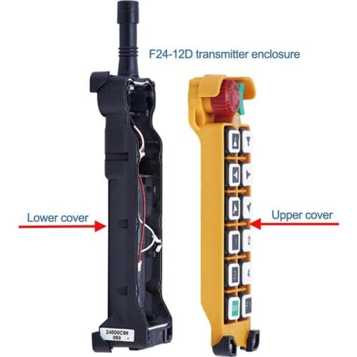 Telecontrol F24-12D F24-12S 10 single dual keys remote control transmitter emitter complete enclosure box for replace repaire