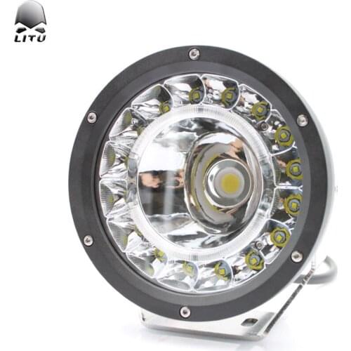 Offroad Hot Selling 24V Car Round Led Work Light 9inch 6000K Led Flood Work Light 142W IP67 Led Work Light 12V