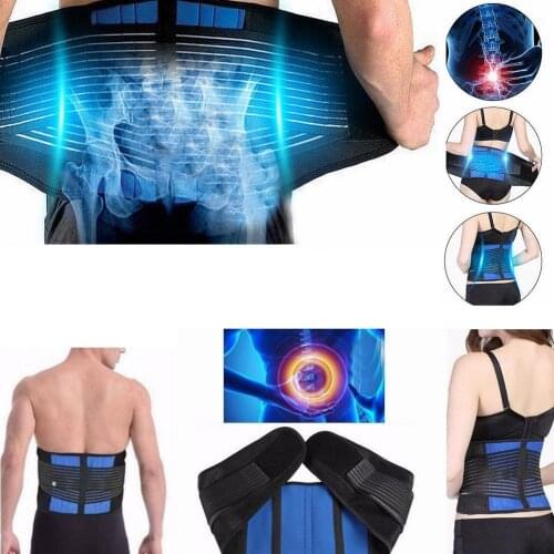 Neoprene Waist Pull Lumbar Support Adjustable Lower Back Brace Belt Pain Relief Band Waist Belt Waist Exercise Support Plus Size