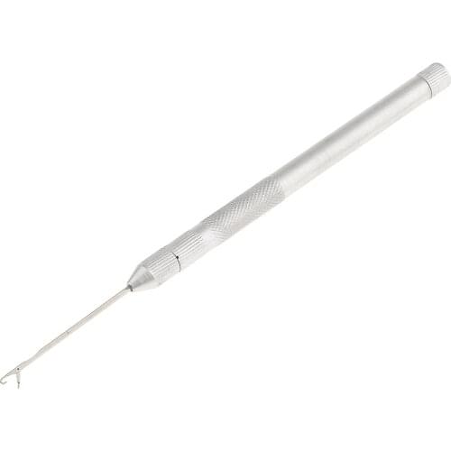 Hair Extensions Loop, Micro Rings Links Beads, Needle Threader Wire Pulling Hook Tool with 3pcs Replacement Needles