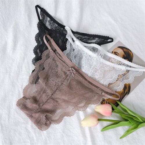 Sexy Briefs Panties Women Lace Sexy Antibacterial Cotton Crotch Underpant трусы Lingerie Underwear Intimates трусы женские