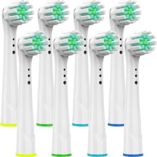 8Pcs Super Soft Replacement Brush Heads for Oral B Braun Electric Toothbrush Refill for Oral-B 7000/Pro 1000/9600/ 500/3000/8000