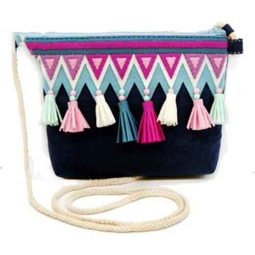 Felt Diy Craft Cherry Hand Bag Size 14.5X19X16CM Handmade Free Cutting Felt Material DIY Package