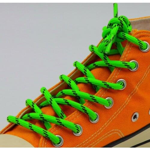 Weiou Official Laces Pro Shoe Accessories 5MM Green Black Ropes Environmental Polyester Shoelaces For Bulk Order Drop Shipping