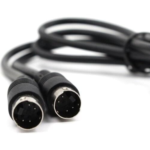 1m S video Svideo Cable Male to Male MD4 pin computer connected TV cable For Projector VCR DVD Nickel plated New