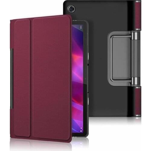 100PCS/Lot For Lenovo Yoga Tab 11 YT-J706F Slim PU Cover Tablet Luxury Flip Leather Case Shell Skin